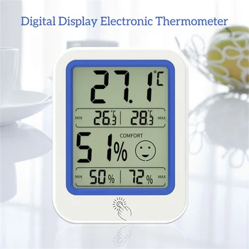 Termometru Higrometru termometru Senzor ABS Lumina de Noapte LCD Larg de Vizualizare Clar Dispozitive, Instrumente de Aprovizionare de Birou
