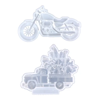 Camion Motocicleta Mucegai DIY Desktop Ornamente Pandantiv Bijuterii Rășină Epoxidică Mucegai
