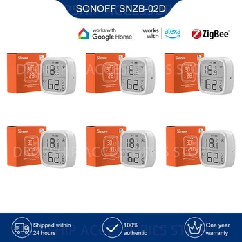 SONOFF SNZB-02D Zigbee LCD Inteligent de Temperatură Senzor de Umiditate APLICAȚIE de Monitorizare în timp Real a Lucra cu ZB Pod-P/ NS Panou/ ZB Dongle