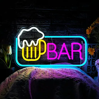 Bara Bere LED Neon Lumini de Noapte Acasă Dormitor Petrecere Bar, Pub, Club de Decor de Perete Lămpi de Neon Lumini Housebar Decor