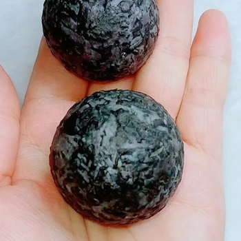 1buc Naturale Violet de Măsline Carbonice Chondrite Fitness Handbal se Ocupe de a Juca Mingea Mingea de Energie a Câmpului Magnetic de Piatră Originale