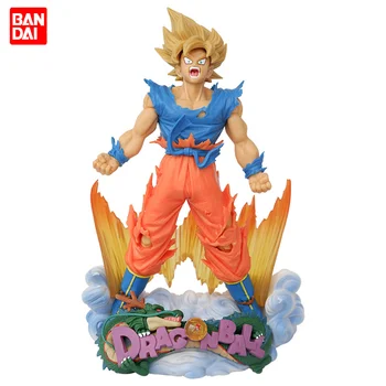 Bandai Dragon Ball Goku Figura Inaltime 23cm Material PVC Decor de birou Periferice de Colectare de Jucării pentru Copii