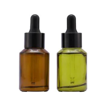 10/30buc 30ml Maro/Verde Dropper Sticla Aromoterapie Lichid Esențiale Ulei de Masaj Pipetă de unică folosință Sticla de Sticla de Parfum