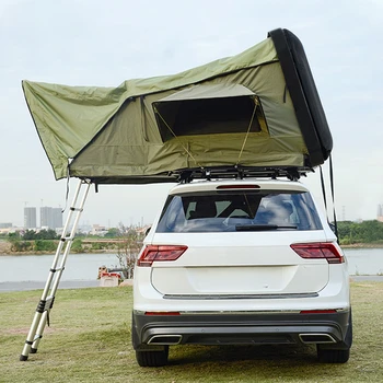 2021 Personalizate, pliante partea deschisă hardtop acoperiș cort mașină de camping de pe acoperiș cort de 4 persoane