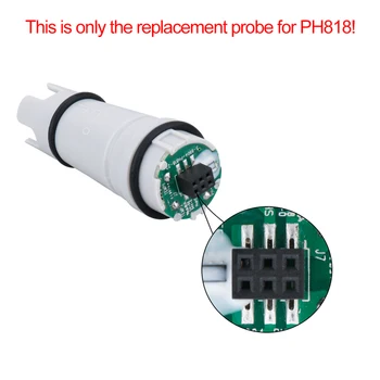 PH-Metru de Înlocuire a Sondei Electrod PH-ului Apei Tester de Calitate, piese de Schimb Sonda Acidometer pentru Acvariu PH-Metru Sonda pentru PH818