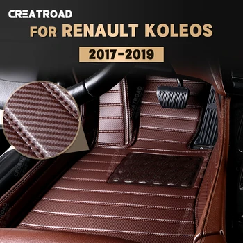 Custom din Fibra de Carbon stil Covorase Pentru Renault Koleos 2017 2018 2019 Jos Covor de Acoperire Automobile Accesorii de Interior
