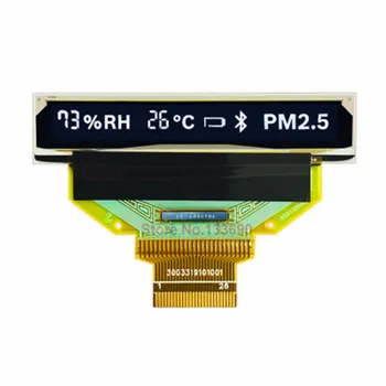 1.81 Inch P31601 Display Oled 256X32 Pixeli SPI Serial IIC I2C 26P Port de Culoare Alb-Silverstone Monaco F1 Radar