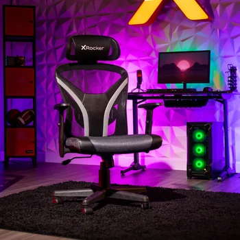 X Rocker Călătorie Plasă de Jocuri de noroc Scaun, Negru scaun de birou scaun de calculator mobilier de birou