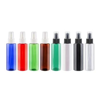 50pcs120ml Plastic Spray Pompa de Sticla Returnabile Sticla de Parfum Cu Alb Negru Clar Ceață Pulverizator Containere, ambalaje Cosmetice