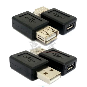 Negru USB 2.0 Tip O Femeie la Micro si MINI USB B Female Adaptor Convertor usb 2.0 la Micro usb conector en-gros
