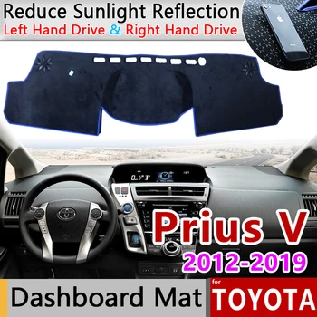 pentru Toyota Prius V α Daihatsu Mebius 2012 2013 2014 2015 2016 2017 2018 2019 ZVW40 Anti-Alunecare Mat tabloul de Bord Pad Acoperire Accesorii
