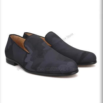 Amestecat Culoare Camuflaj Barbati Mocasini Moda Alunecare Pe Pantofi Pentru Bărbați Clasic Confort Artizanat Petrecerea De Banchet Marime Mare Barbati Pantofi Casual