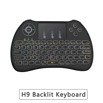 2.4 Ghz Wireless Keyboard H9 lumina de Fundal Tastatură Qwerty cu Touchpad engleză Verson pentru Smart TV Box Laptop Orange Pi PC