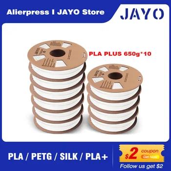 JAYO 10BUC PLA/PETG/MĂTASE/PLA+/ Curcubeu Imprimantă 3D cu Filament de 1.75 mm 0.65 KG/Rola 3D Materiale de Imprimare pentru Imprimanta 3D si 3D Pen