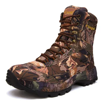 Calitate De Top Mens Outdoor Ghete Trekking Impermeabil Deșert Militare De Luptă Armată Bocanci De Camuflaj Încălțăminte De Protecție Munca Pantof