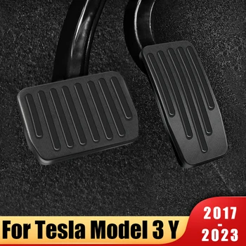 Masina Pedale Pad Acoperire Pentru Tesla Model 3 Y 2017-2021 2022 2023 Picior Accelerator De Combustibil Pedalei De Frână Placă De Acoperire Non-Alunecare Accesorii
