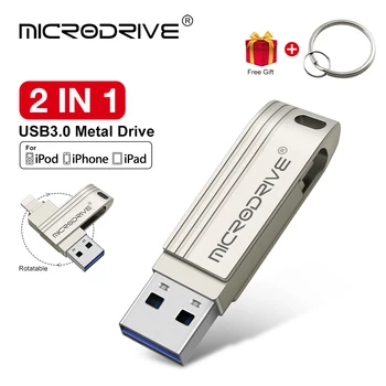 USB 3.0 Flash Drive 2 in 1 OTG Pen Drive pentru iPhone ipad Memry Stick Flash Disk 128GB 256G 512G USB3.0 Pendrive Transport Gratuit