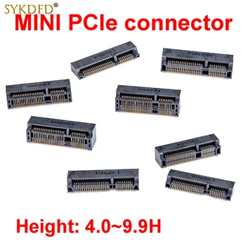 MINI PCIE Msata Conector PCI-E, Socket Slot 52P Cartelei H4.0 H5.2 H5.6 H6.8 H9.0 H9.9mm Pentru notebook Mini PCIE SSD SMT