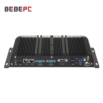 BEBEPC fără ventilator Industrial Mini PC Intel Core i7 1165G7 Dual Ethernet 2 COM RS232/422/485 GPIO Wi-Fi 4G LTE Windows 10, Linux DDR4