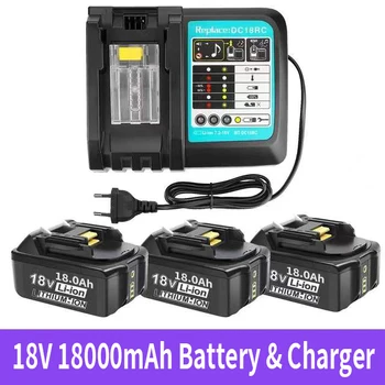 Pentru Makita 18V 18000mAh Reîncărcabilă Instrumente de Putere Baterie cu LED baterie Li-ion de Înlocuire LXT BL1860B BL1860 BL1850+3A Încărcător