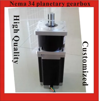 15 20 25 50 100:1 NEMA34 Viteze Planetare, Motor pas cu pas 6A Sarcină Nominală 80N.m 118mm Motor NEMA34 de Viteze pas cu pas sarcina Nominală 80N.m