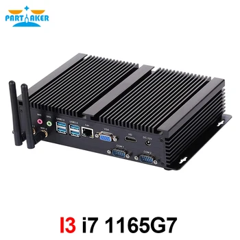 Industriale Mini PC Intel Core i7 1165G7 Desktop PC Win 10 2*DDR4 M. 2 NVMe+Msata+2.5