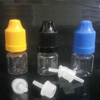 Gol de Grăsimi animale de COMPANIE 3ml Dropper Sticle de Plastic de unică folosință de Lungă Dropper Sticla De Suc E Eliquid Cu Copilul Dovada Capace