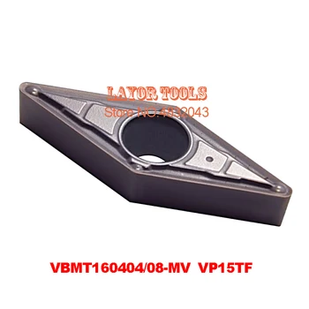 10BUC VBMT160404-MV VP15TF/VBMT160408-MV VP15TF,carbură de a introduce pentru transformarea tool holder,CNC,masina,plictisitor bar