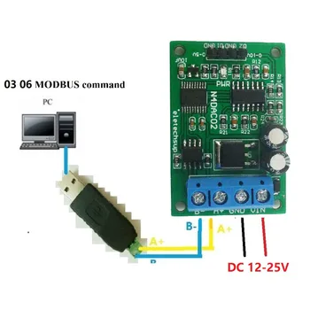 2 Canal DC 12V 0-5V 0-10V Semnal de Tensiune Generator DAC Modulul Convertor RS485 Modbus RTU Bord pentru PLC Instrumente de Măsurare