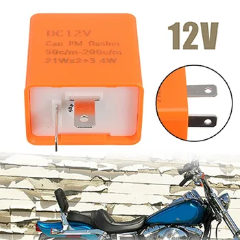 Motocicleta 2 Pin Reglabil Indicator LED Flasher Releul, Un+ Pentru Corectarea Led-uri de Semnalizare Probleme Pentru Honda, Kawasaki