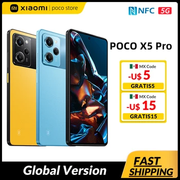 Versiune globală POCO X5 Pro 5G Smartphone NFC 128GB/256GB Snapdragon 778G 120Hz 6.67
