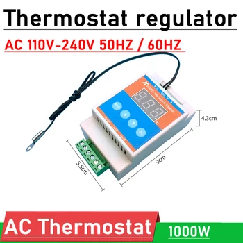 AC 110V 220V, termostat de control al temperaturii LED digital Regulator de tensiune VENTILATOR Șasiu motor guvernator de reglare a Vitezei de încălzire