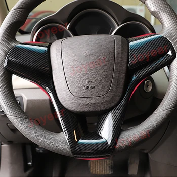 Volan Masina Capac Panou Ornamental Autocolant Chrome Pentru Chevrolet Cruze 2009-2015 Acoperire Decorative De Interior Accesorii