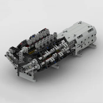 MOC-43833 VI2 Motor cu cutie de Viteze Mk2 Building Block Model Îmbinat Jucarie Copii Puzzle Cadou