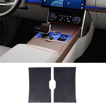 Real Fibra De Carbon Consola Centrala Capac Pentru Land Rover Range Rover Vogue 2023 Panou De Control Central Tapiterie Auto Accesorii De Interior