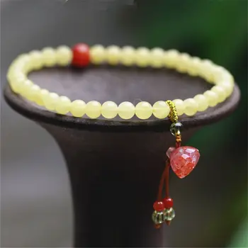 Vintage Naturale, Margele De Chihlimbar De Sud Roșu Agat Lotus Pendant Brățară Pentru Femei Yoga Rugăciune Brățară Bijuterii Budist Cadou