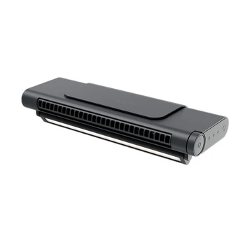 USB de Birou Portabil Desfrunziți de Încărcare Fan Calculator Clip Ecran Ventilator Puternic Agățat Ecran Fan (Negru,1 Set)