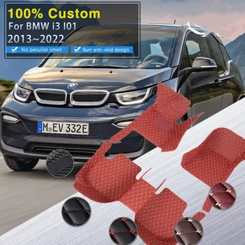 Auto Covorase Pentru BMW I3 I01 2013~2022 din Piele de Lux Mat Covor Auto rezistent la apa Set Covor Interior Piese Accesorii Auto 2014