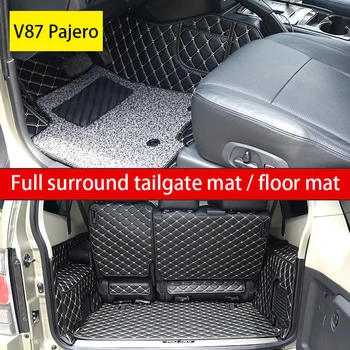 Piele hayon Mat Pentru Mitsubishi V87 Pajero Sârmă Mat Lăsat Mașina Stil Scurt 3 usi Pajero Portbagaj Pad Shogun Montero