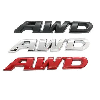 3D Car Styling Metal Crom Autocolant AWD Coada Insigna Emblema Spate Decal Logo-ul pentru 2019 Honda Accord, Toyota Corolla 2009 Mazda 3bl