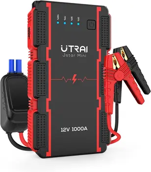 Utrai Jump Starter Auto Baterie Booster 1000A Curent de Vârf Auto Instrumente de Urgență Cu LED-uri Inteligente Clemă Vehiculului Dispozitiv de Pornire OEM