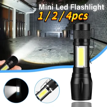 Mini Lanterna LED-uri Lanterna Reincarcabila USB Portabil de Încărcare Lanterna de Mare Putere Banca Camping Impermeabil Rază Lungă de Felinar