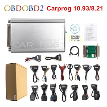 CARPROG V10.0.5 / V8.21 Programator de Reparații Auto Airbag Reset Instrumente de Auto Prog 10.93 ECU Chip Tuning Plin de 21 de Adaptoare Gratuit Nava
