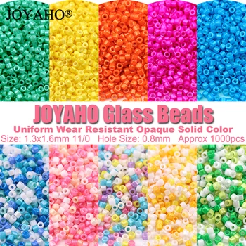 1000pcs 1.6 mm 11/0 Japoneză Șirag de mărgele de Sticlă Rezistente la Uzură Uniformă Opac de Culoare Solidă Seedbead pentru a Face Bijuterii