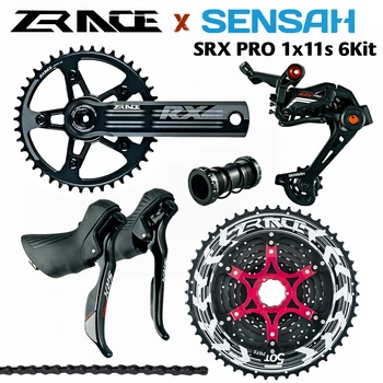 SENSAH SRX PRO 1x11 Viteza, 11s Drum Groupset, R/L Schimbator + Spate Saboți + ZRACE ALFA , pietriș-biciclete de Cyclo-Cross