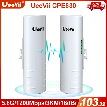 UeeVii CPE830 Gigabit wireless Bridge Router 3 KM 1200Mbps Router Wireless Afara CPE Router Kit Wireless Bridge Wifi Repeater