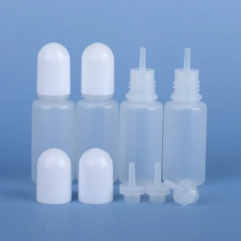 50pcs 10ml Strângeți Sticla Goală Vopsea Pigment Aruncă Sticle Mici de Plastic E-lichid Vape Sucuri Container