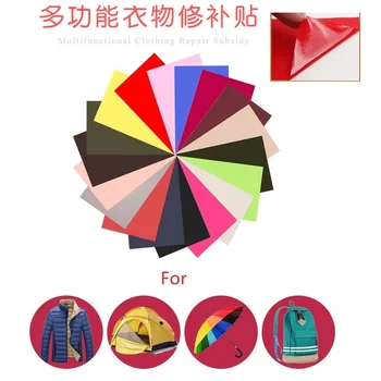 36 culori/set Auto-adeziv pânză autocolant pentru Coase Patch-uri pentru reparații în Jos jacheta cort umbrela Îmbrăcăminte Culturilor liber Aplici