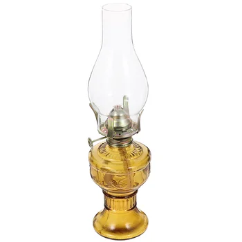 Lampă Cu Kerosen Ulei De Sticlă Lantern Masa Vintage, Felinare Decorative De Interior Utiliza Lămpi De Camping