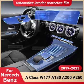 Pentru Merceds Benz Clasa a W177 A180 A200 A250 2019-2023 Auto Interior Consola centrala TPU Folie de Protectie Anti-scratch Repair film